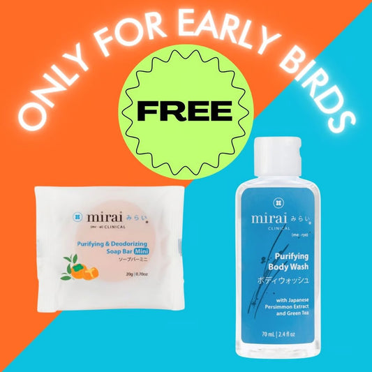 FREE Travel Size Bundle Set of Deodorizing Soap and Body Wash