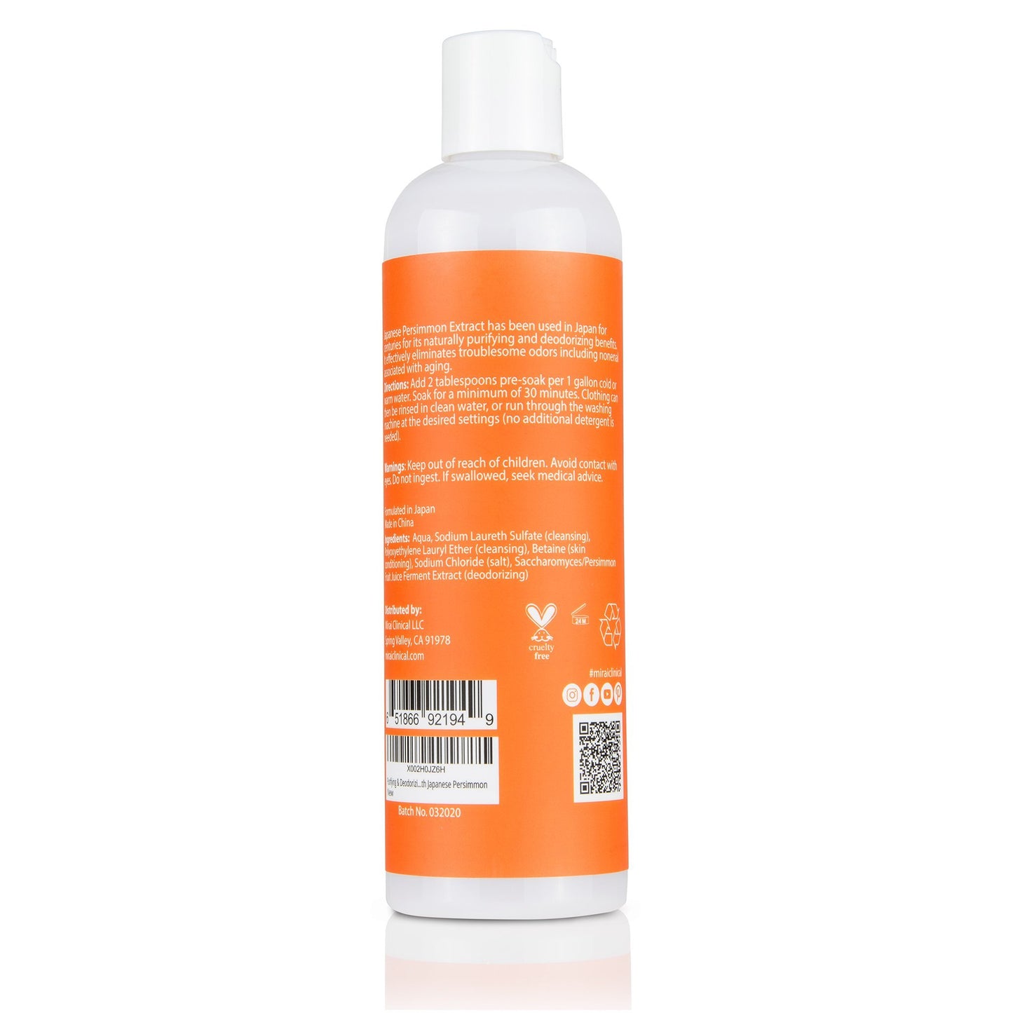 Purifying & Deodorizing Pre-Soak Laundry Detergent With Japanese Persimmon