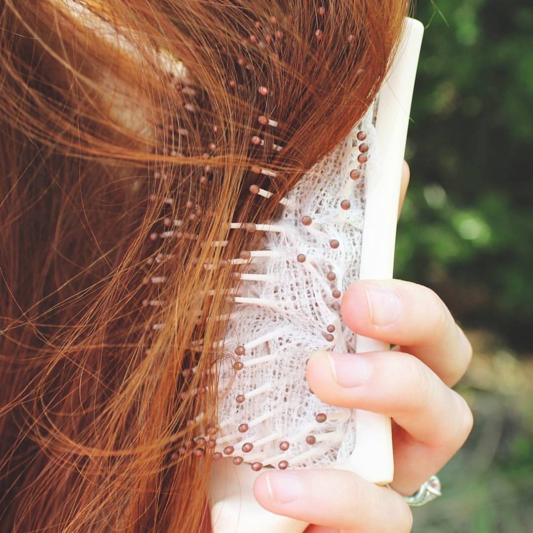 Deodorizing Hair Brush Liner with Persimmon Mirai Clinical