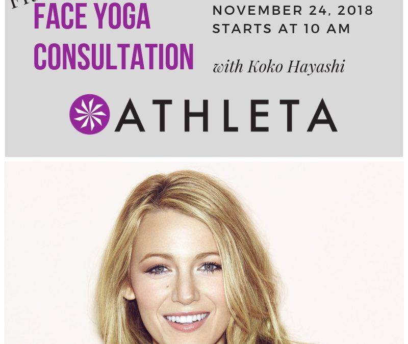 Free Face Yoga Consultation at Athleta