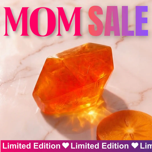 Mirai Clinical persimmon diamond soap bar designed for deodorizing body care to help eliminate nonenal aging body odor and support daily hygiene.