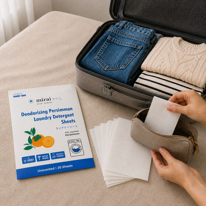 Deodorizing Laundry Detergent Sheets with Persimmon