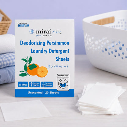 Deodorizing Laundry Detergent Sheets with Persimmon