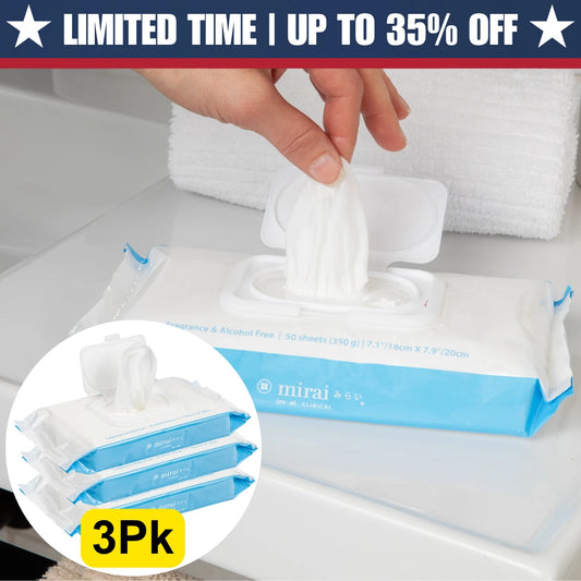 3-Pack of Purifying & Deodorizing Body Wipes with Persimmon