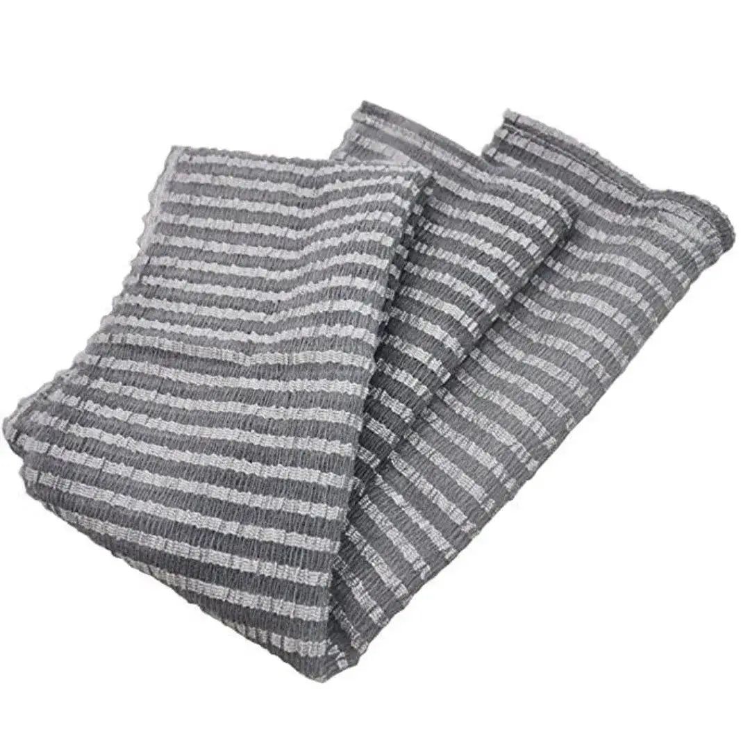 Mirai Clinical Bubble Rich Towel folded, showcasing its premium fabric and compact storage.