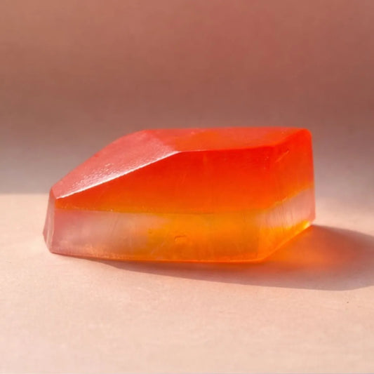 Mirai Clinical persimmon diamond soap bar designed for deodorizing body care to help eliminate nonenal aging body odor and support daily hygiene.