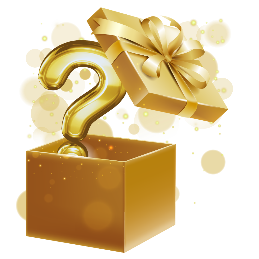 Mirai Clinical Mystery Gift promotion, featuring a gift box with a question mark, highlighting a surprise offer.