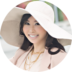 Koko Hayashi, founder of Mirai Clinical, specialist in nonenal odor elimination and persimmon-infused skincare products.