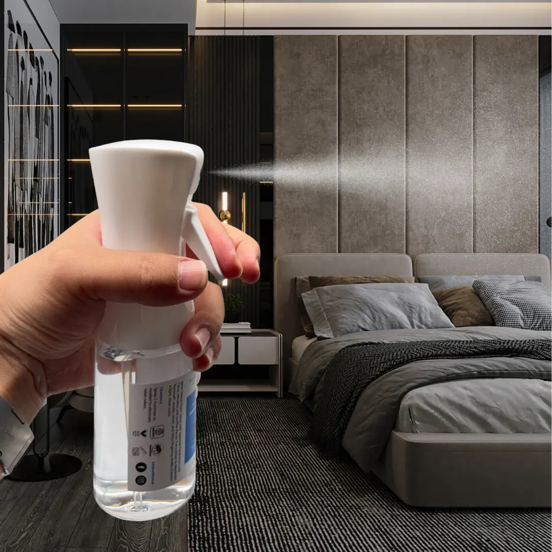 Mirai Clinical Deodorizing Room Spray with Persimmon designed to eliminate Nonenal aging odor and freshen indoor spaces naturally.