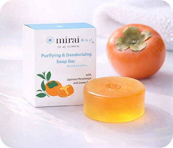Mirai deodorizing soap with persimmon
