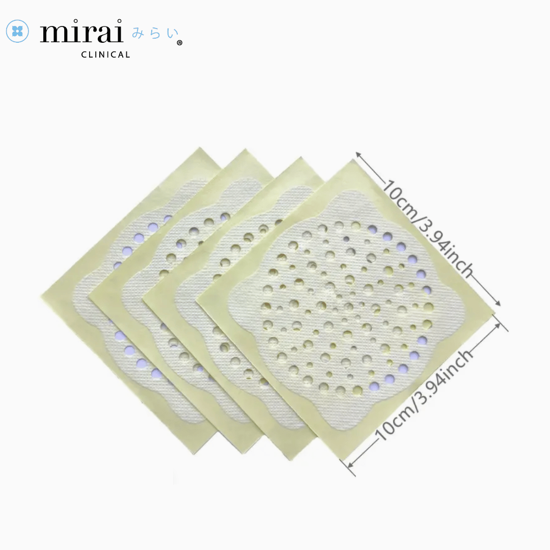 Mirai Clinical's hair catcher drain cover, designed to effectively trap hair and debris, preventing drain clogs and ensuring smooth water flow.