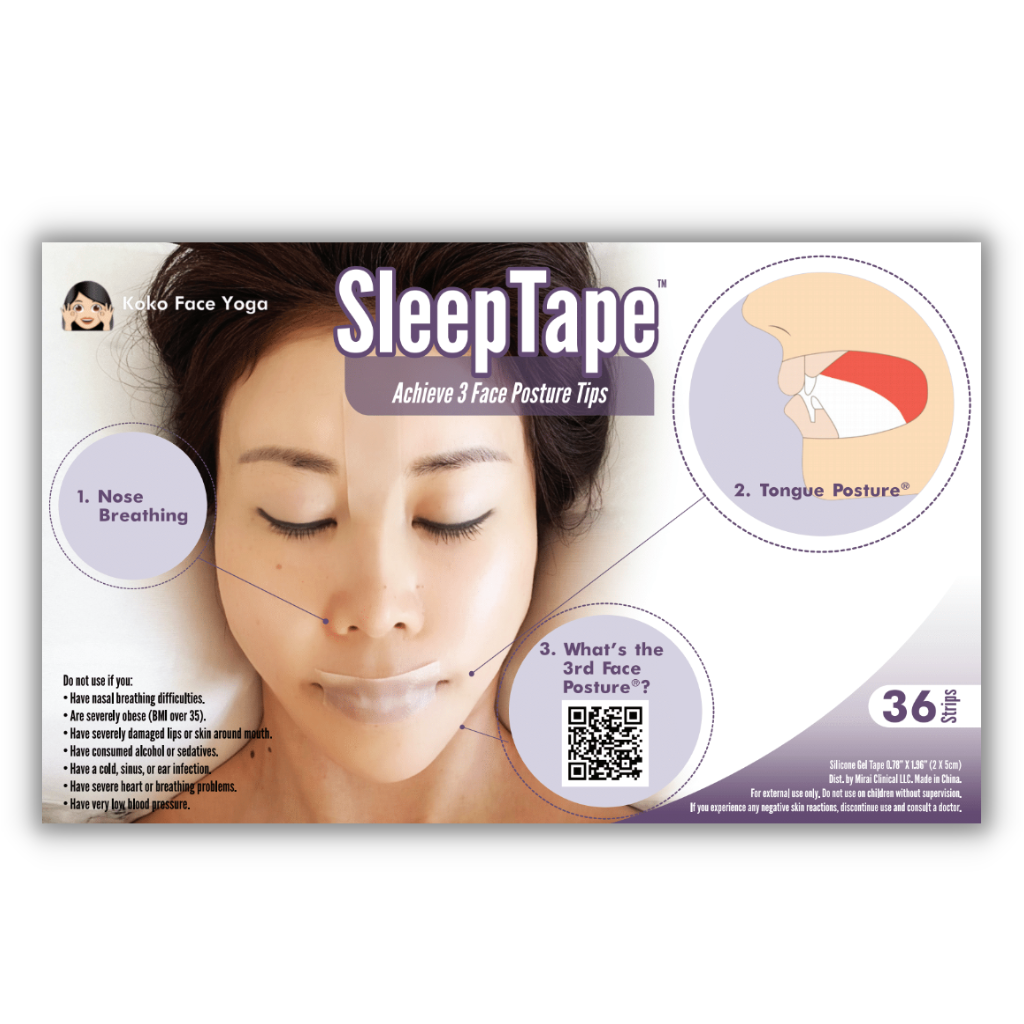 Packaged roll of Mirai Clinical's Sleep Tape, designed to enhance breathing and improve sleep quality