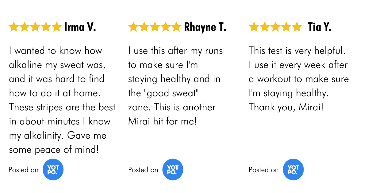 Customer review on Mirai Clinical's Sweat Test: A testimonial highlighting the effectiveness and user experience with our persimmon-infused deodorizing solutions in managing body odor.