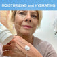 Woman applying Mirai Clinical's lotion on her hand, expressing the profound moisturizing and hydrating effects it delivers, ensuring soft, nourished skin.
