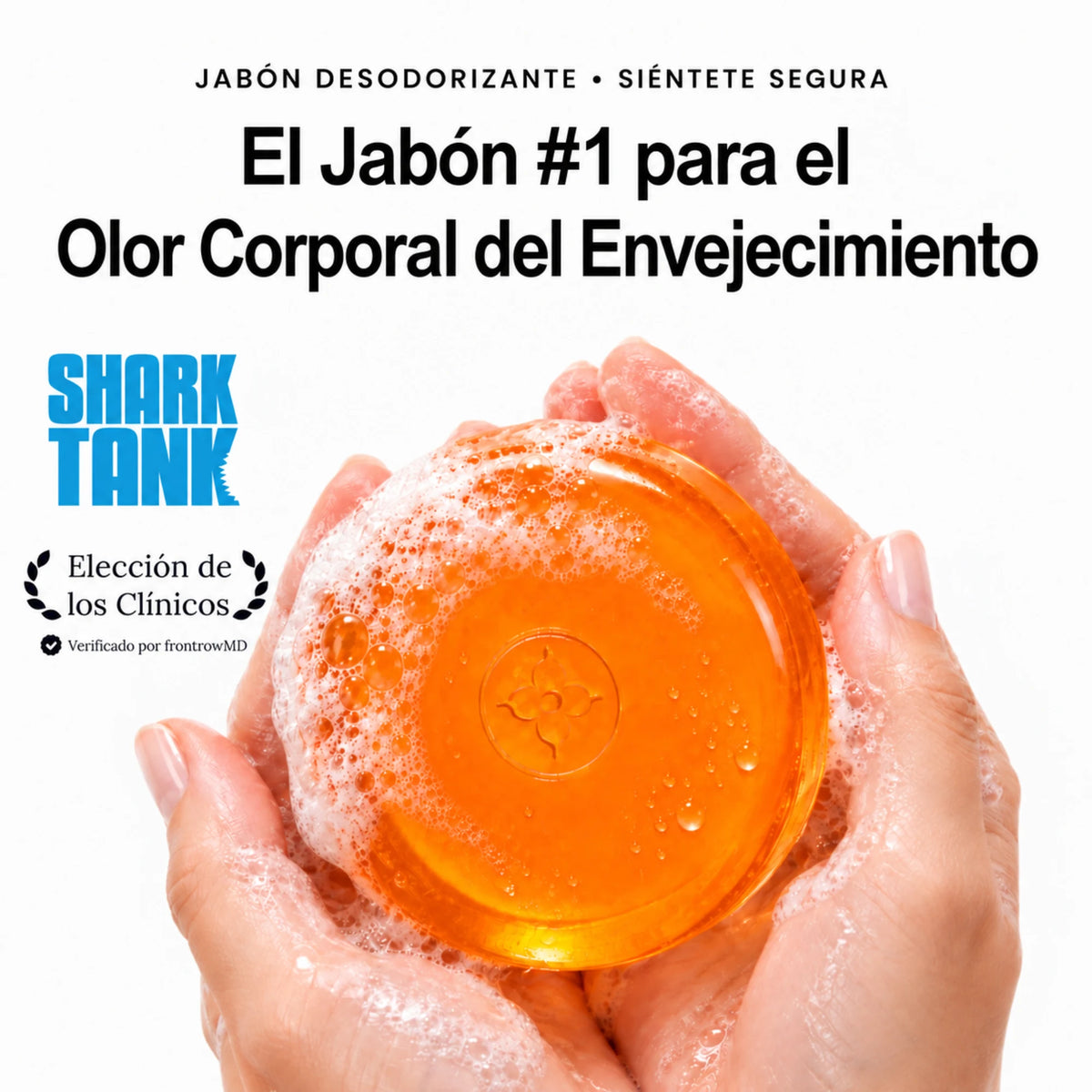 Jabón desodorizante de caqui. Sin perfume