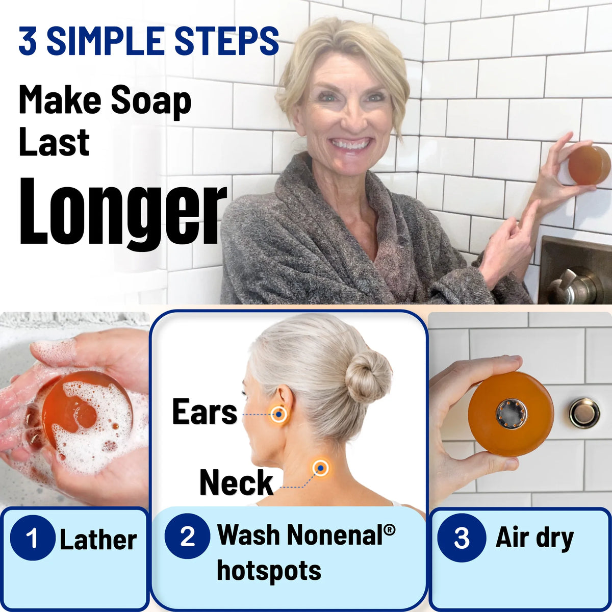 3 steps to make Mirai Clinical soap bar last longer