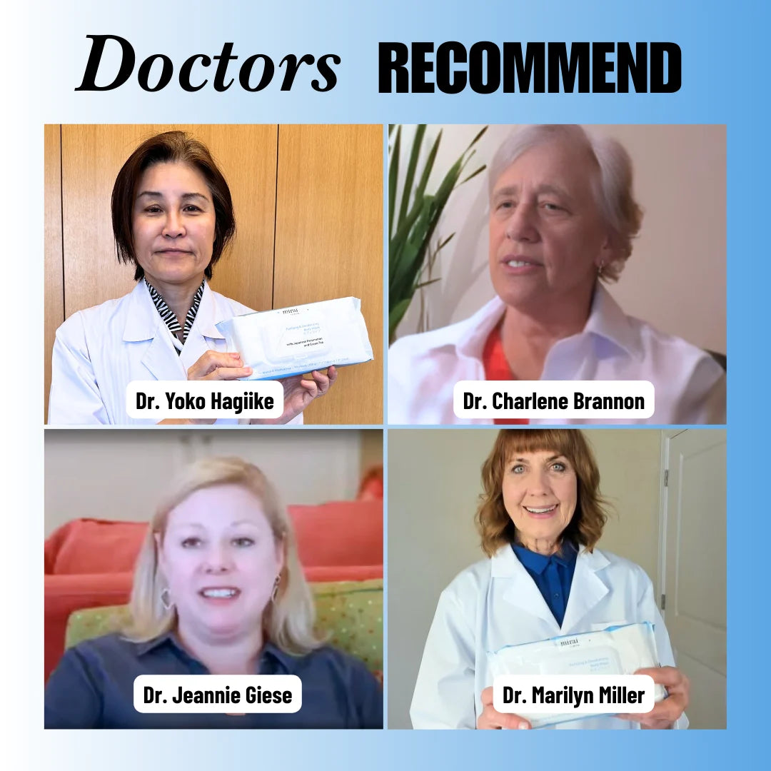 Mirai Clinical persimmon body wipes recommended by doctors for nonenal body odor deodorizing safe daily hygiene