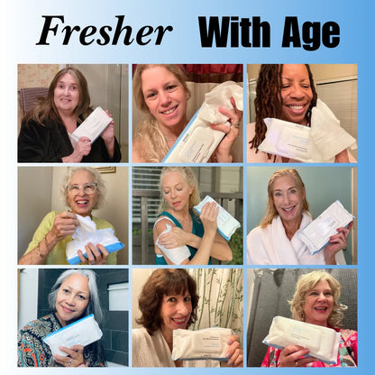 Mirai Clinical nonenal persimmon body odor deodorizing wipes used by women showing freshness confidence and comfort daily