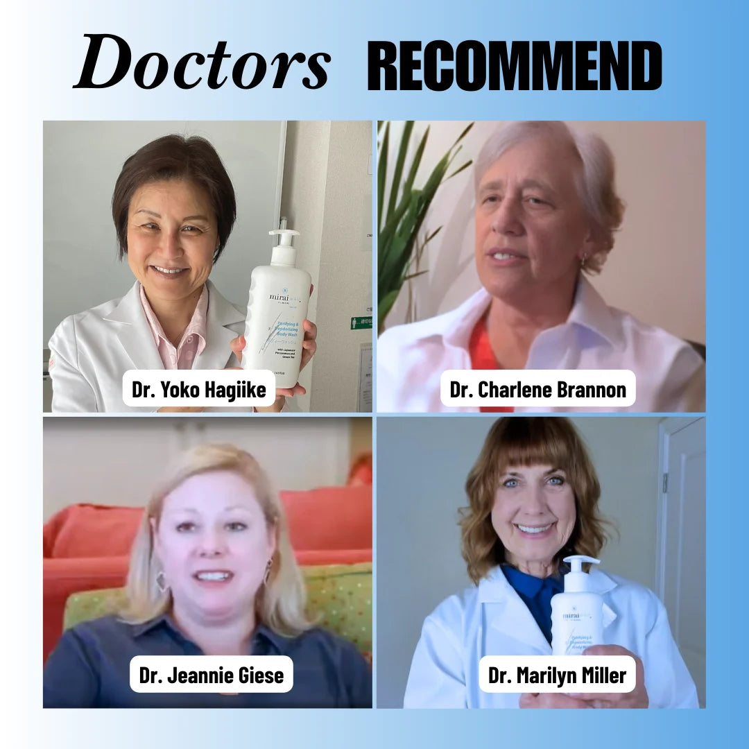 MiraiClinical persimmon nonenal deodorizing body wash recommended by doctors for aging related body odor