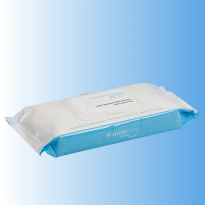 Mirai Clinical persimmon body wipes sealed pack for nonenal body odor deodorizing travel friendly hygiene product