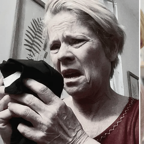 GIF showing the before and after effect of using Persimmon Soap, highlighting the improvement in body odor elimination and skin freshness.