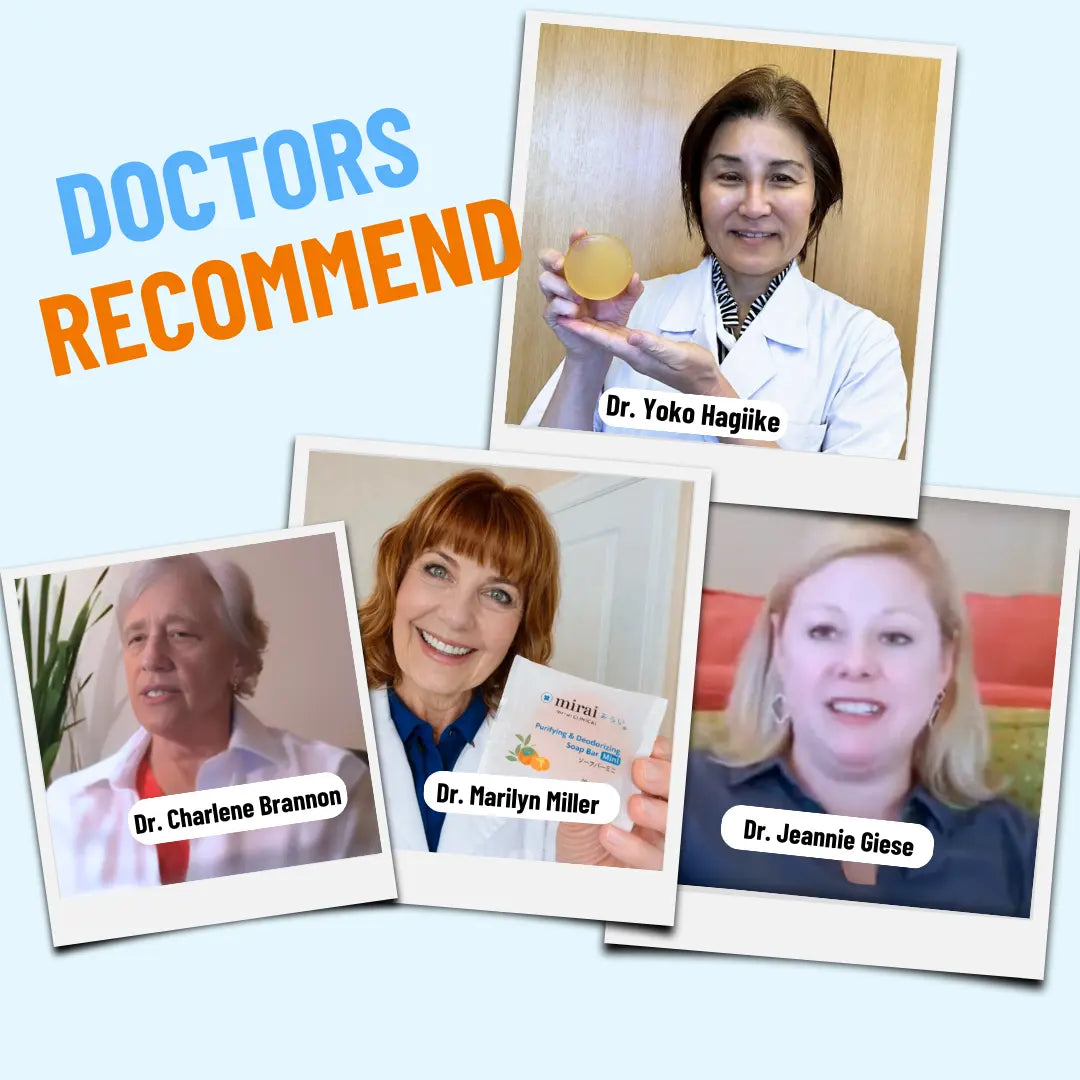 Doctors recommend Mirai Clinical persimmon bath salt to help manage nonenal aging body odor