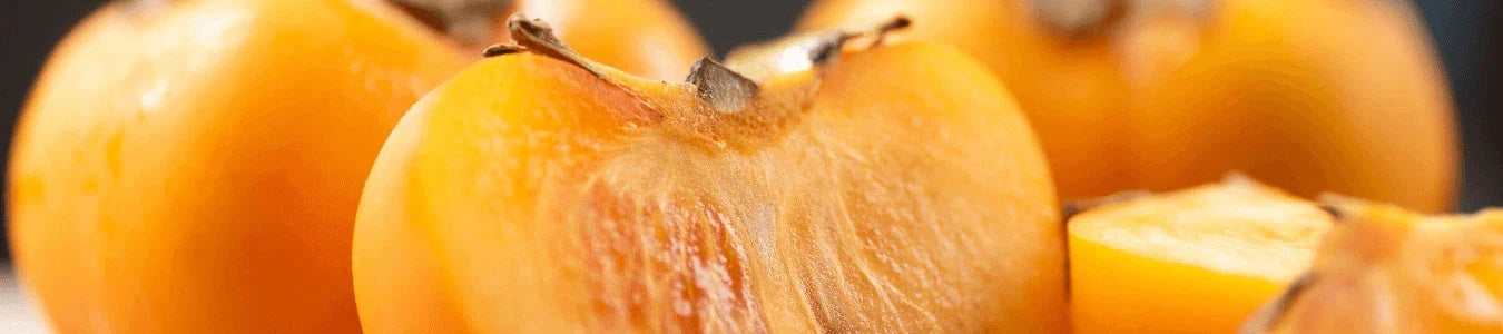 Ripe persimmon extract used in Mirai Clinical products for natural nonenal deodorizing.