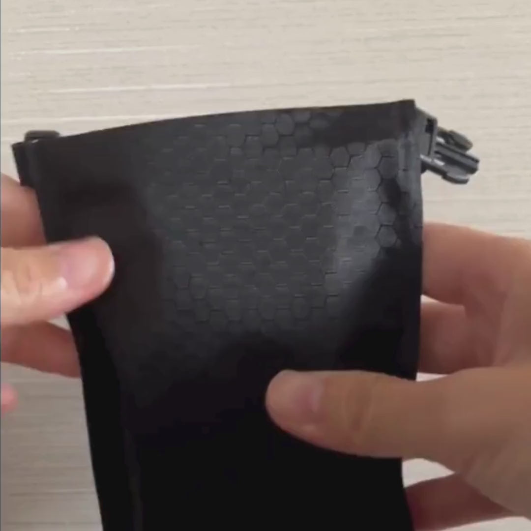 Video showing how to use the travel soap bag for easy soap storage and use.