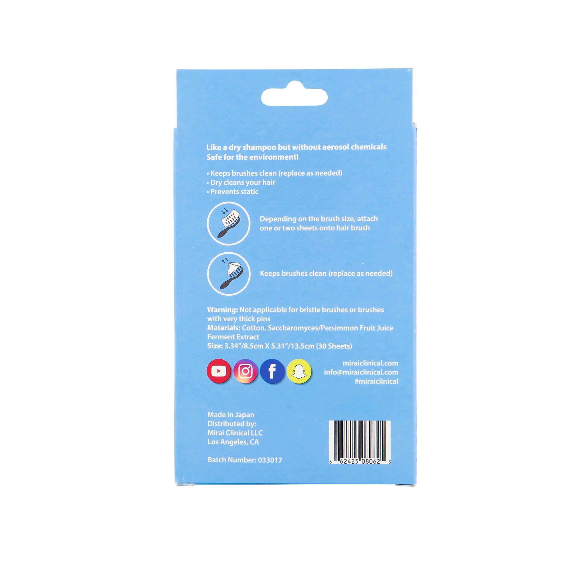 Hair Brush and Liner Set Mirai Clinical