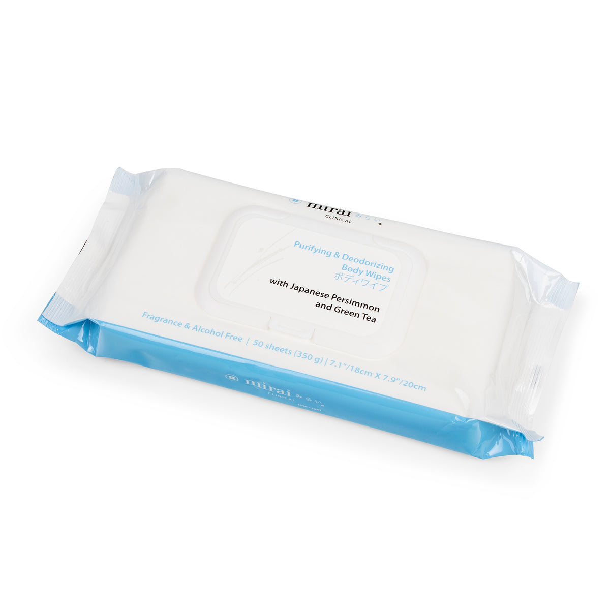 Purifying Deodorizing Body Wipes with Japanese Persimmon Mirai Clinical